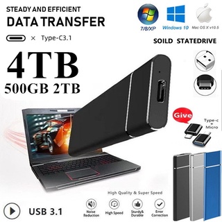 Disco Duro Externo SSD USB3.1 4TB/2TB/500G Discos Duros Externos De Estado Sólido Para Laptop #6