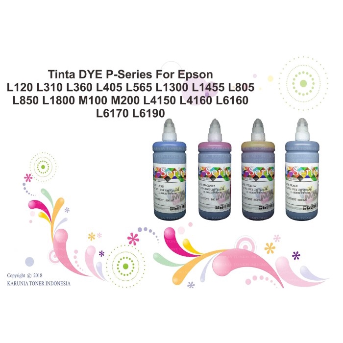 Dye P-Series para Epson L120 L310 L360 L405 L565 L1300 nuevo 800ML tinta azul #6