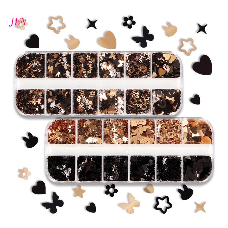 JEN Glitter Para Resina Epoxi Flor Corazón DIY Moldes Rellenos Uñas Arte Lentejuelas