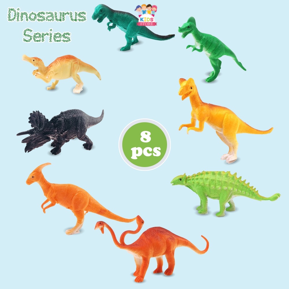 Dinosaurios animales premium | Juego de juguetes de dinosaurio de goma |  Juguetes para niños de 2-3-4-5-6 años | Regalo de cumpleaños del niño |  Shopee Colombia