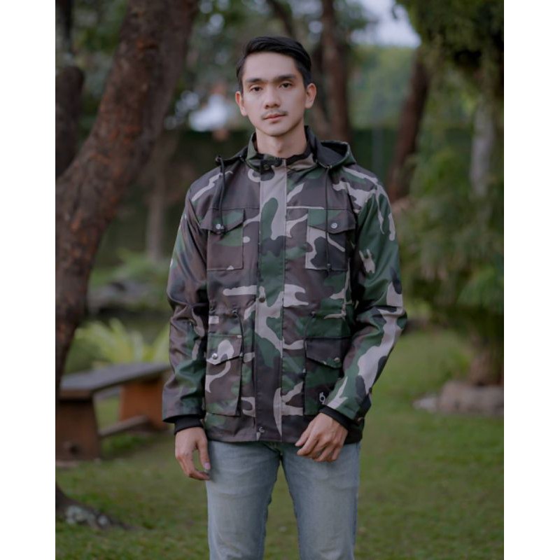 Chaqueta de camuflaje verde del para hombre chaqueta abrigo Outwear | Shopee Colombia
