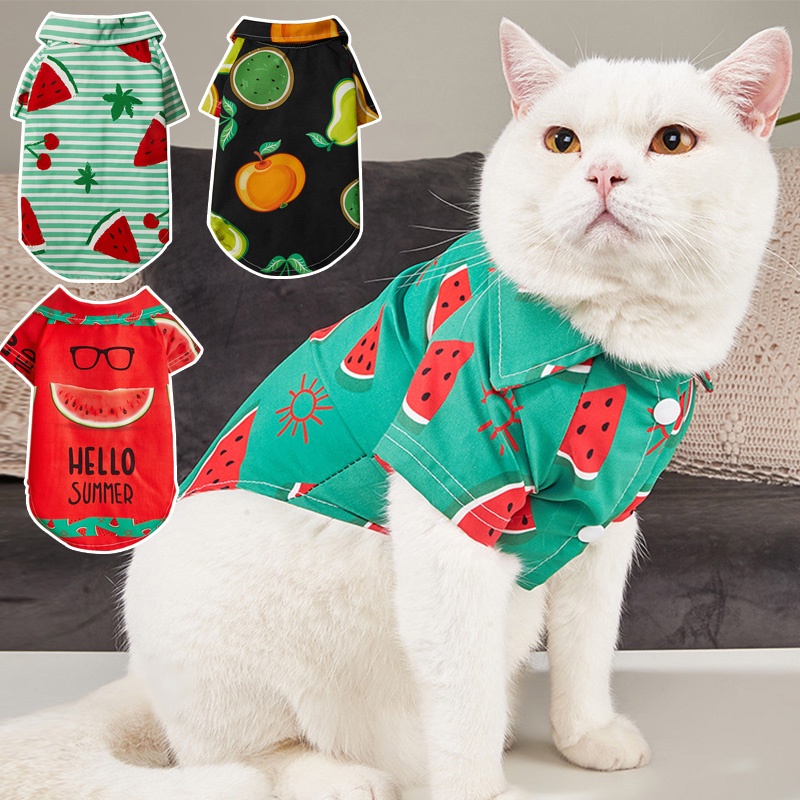 Ropa Para Mascotas Camisas Estampadas Con Estampado De Frutas Para Gatos |  Shopee Colombia