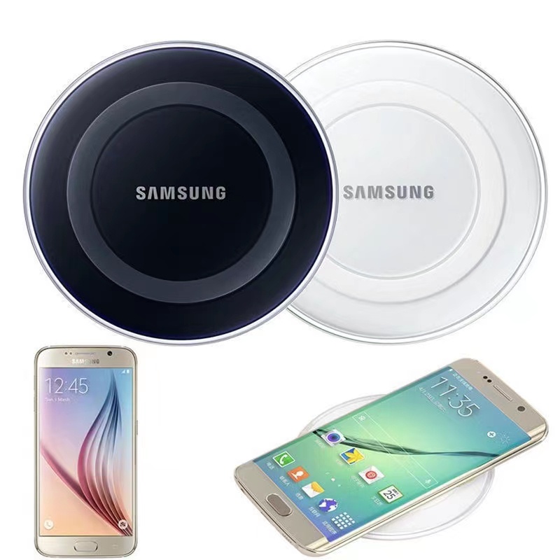 QI Samsung-Almohadilla De Carga Inalámbrica Para Galaxy S6 S7 S8 S9 Plus