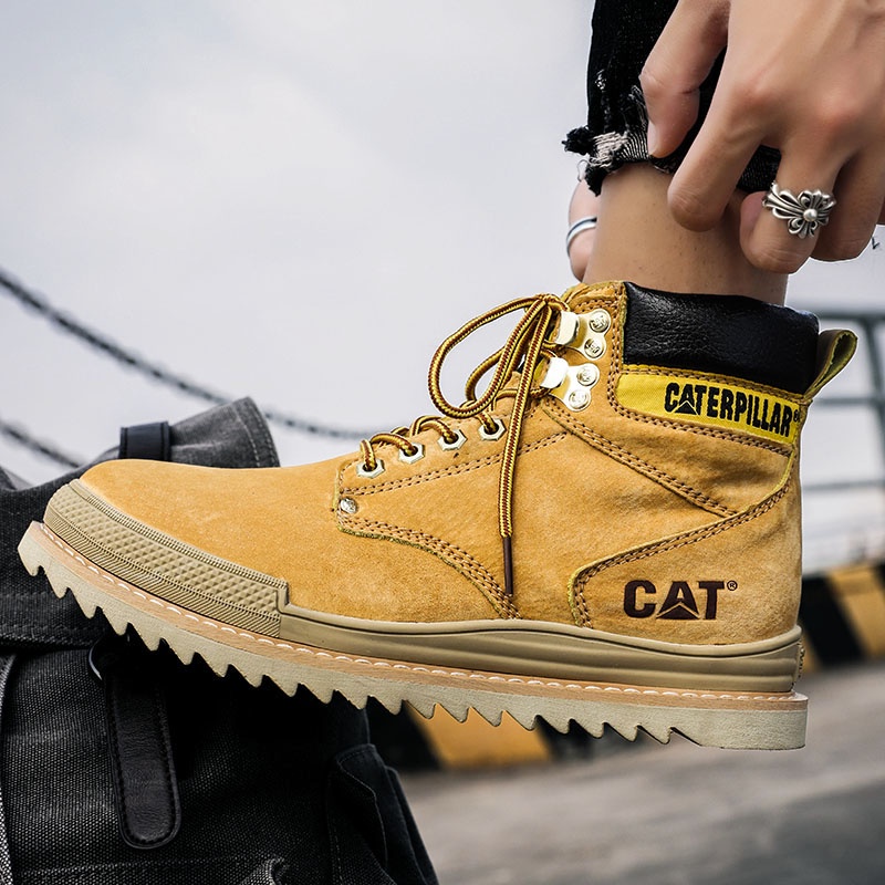 Caterpillar Botas De Cuero Casuales Para Hombre Botas De Gamuza Color