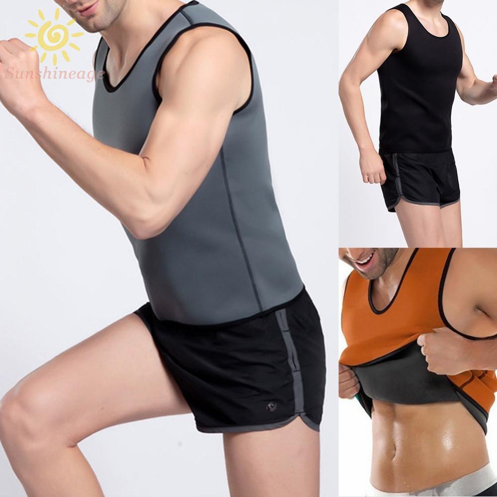 Details about   Mens Full Body Shaper Neoprene Waist Trainer Sweat Suit Gym Sauna Shapewear Slim 