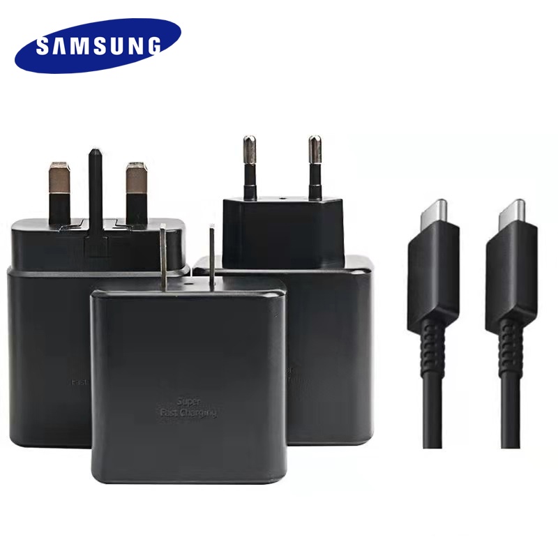 Samsung S21 Ultra 45W Cargador Súper Rápido PD Adaptador De Carga Rápida TypeC Para Galaxy S20 S21 Note10 Plus