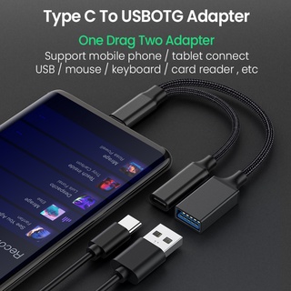 Image of thu nhỏ Cable Adaptador 2 En 1 USB C OTG Con Puerto De Carga PD Para Teléfono Inteligente/pc/Tableta #5