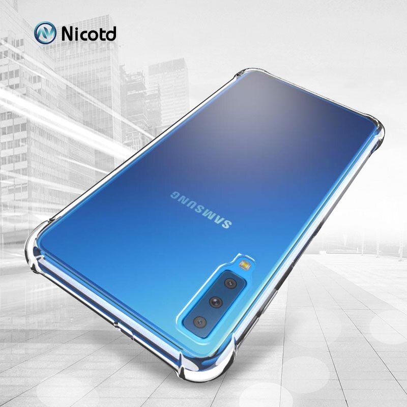Funda transparente silicona TPU para Samsung Galaxy A7 2018 para Samsung A6 A7 A9 2018 A50 A30 fundas traseras para | Shopee Colombia
