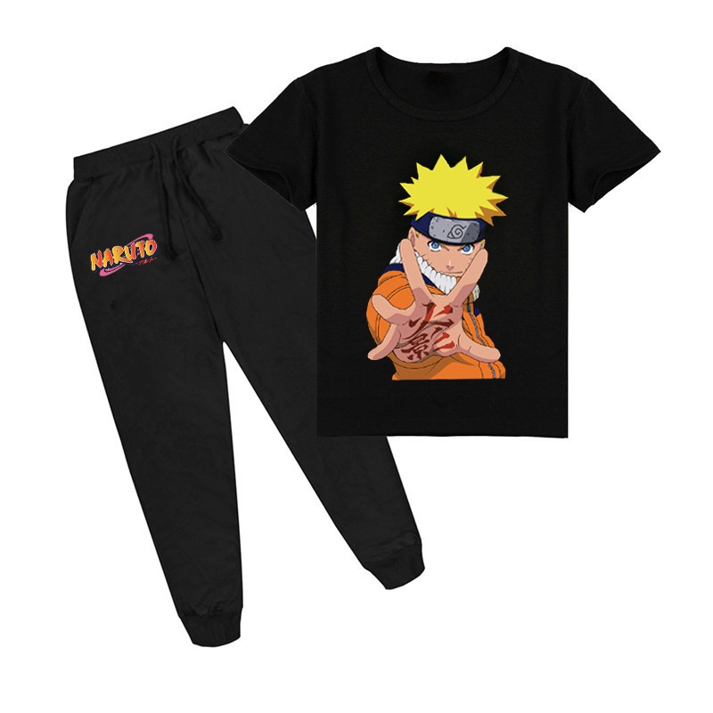Naruto Niños Camiseta Pantalones 2pcs Conjuntos De Sudaderas Ropa Bebé  Manga Corta Niñas Casual Tops | Shopee Colombia