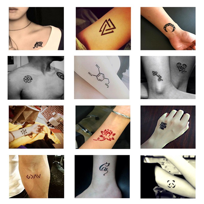 Tatuajes Temporales En Plantilla De Henna Plantillas De Cuerpo Tatu Regalos OT2K