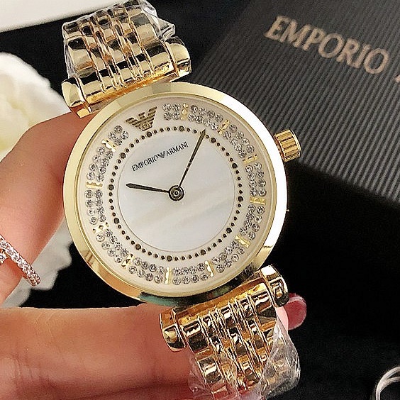 Promoción] Reloj De Cuarzo Emporio Armani Diamante Para | Shopee Colombia