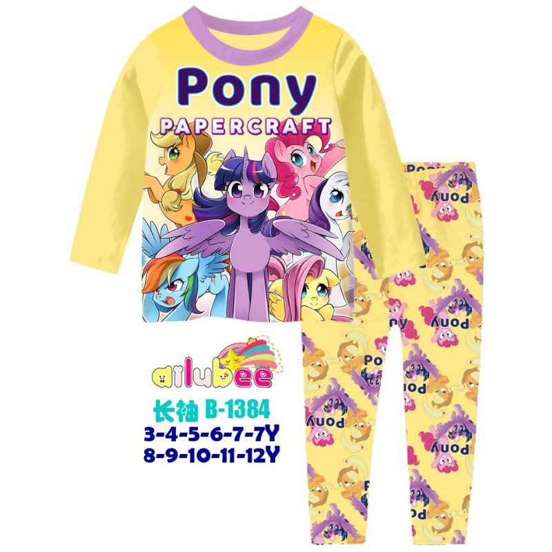 3-12th, pijamas manga larga LITTLE PONY niños mujeres niñas, ropa para dormir  niñas importadas | Shopee Colombia