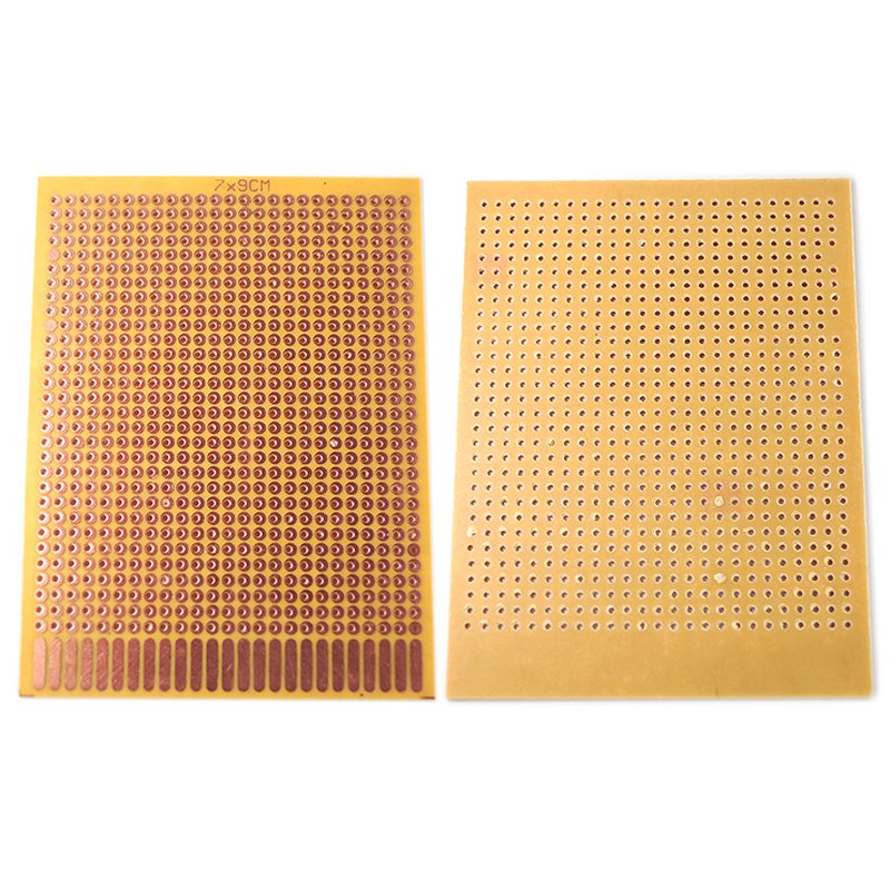 Tablero De Baquelita Económico 7 * 9 Cm Placa De Experimentos Circuito PCB Prueba (2 Piezas) SNQN #3