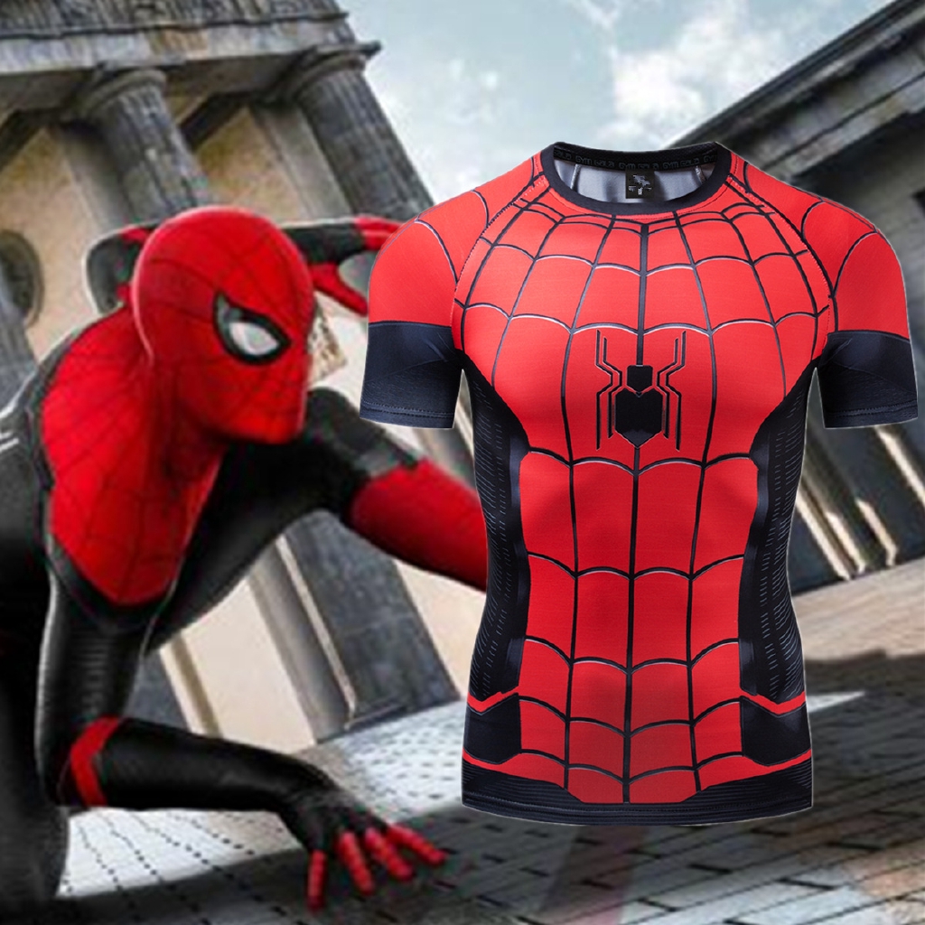 Spider Man : Lejos De Casa Camisetas Peter Parker Impresión 3D Camiseta  Superhéroe Spiderman Camisa De Compresión Cosplay Tee Tops | Shopee Colombia