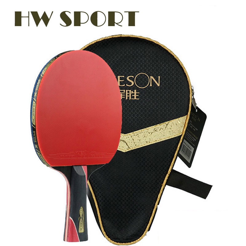 Huieson 5 Estrellas Raqueta De Ping Pong Carbon9.8 Fibra Profesional Tenis De Mesa Bat Paddle | Shopee