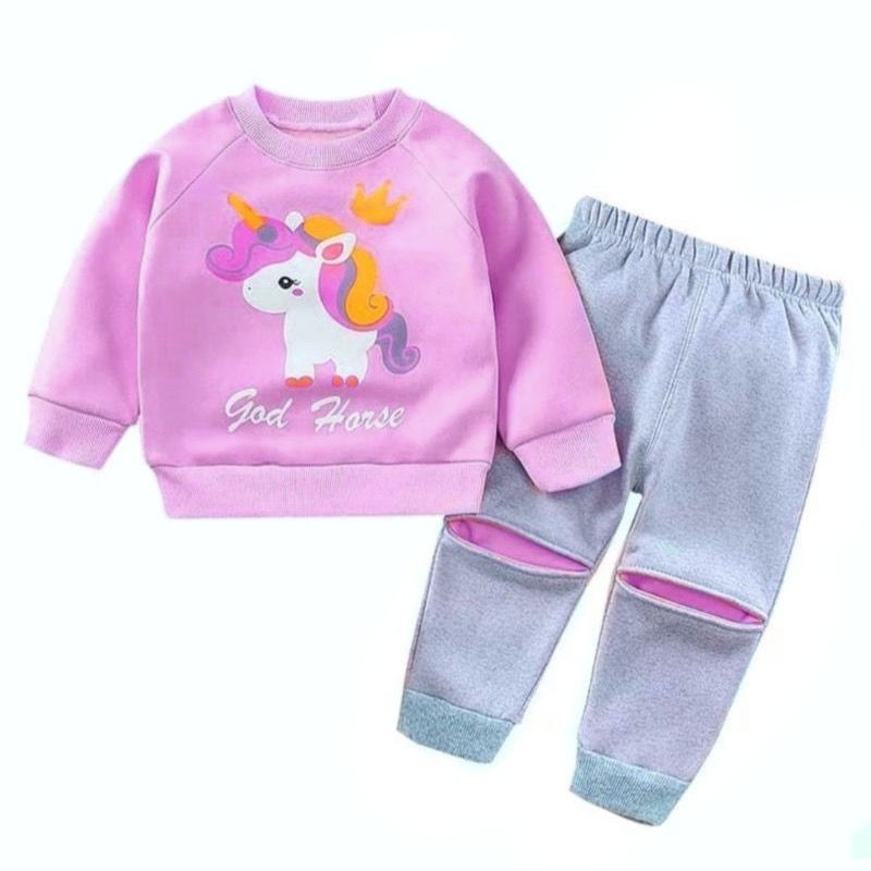 Traje unicornio 1-6 años/unicornio conjunto de ropa para niña | Shopee  Colombia