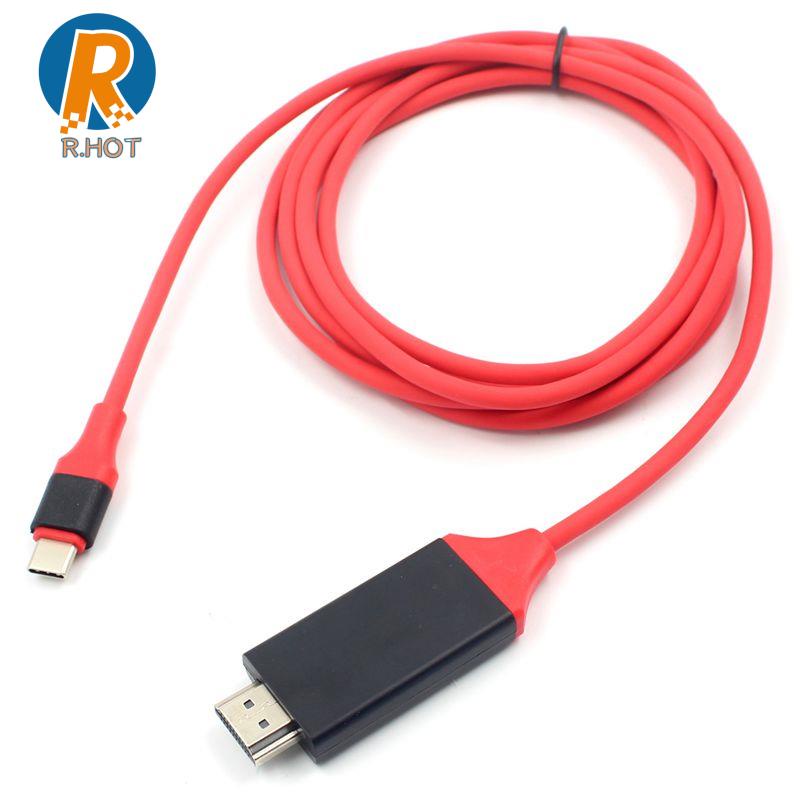 Cable Adaptador USB 3.1 Tipo C-A 4K HDMI HDTV Para Samsung Galaxy S8 Macbook