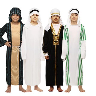 Image of OPMP Children's cosplay Costumes Arab Prince Dress Up Performance Costumes Arabian warrior Middle Eastern