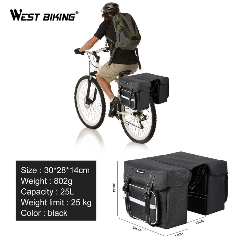 Image of West Biking Gravel Touring Turing Bag 25L alforja trasera YP0707211 #5