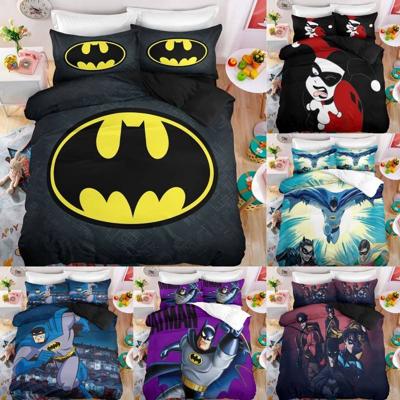 YP3 DC Batman Juego De Ropa De Cama 3 En 1 Funda De Edredón Almohada  Dormitorio Lavable Traje De PY3 | Shopee Colombia