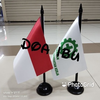 Image of K3 + poste de mesa de bandera de INDONESIA
