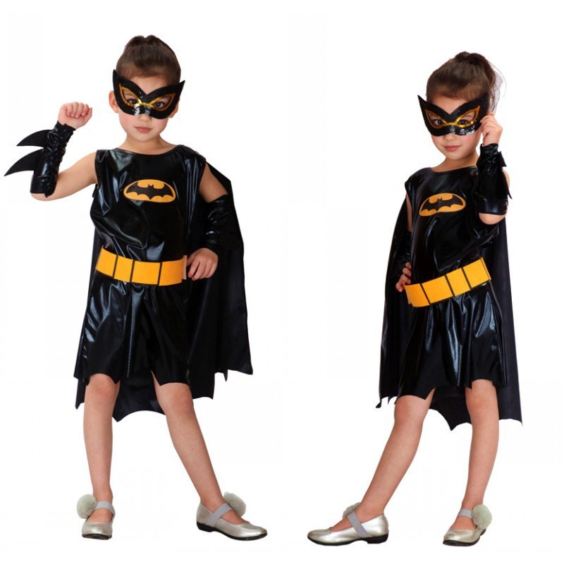 Disfraz de Batman para niña disfraz de superhéroe COSPLAY para niños |  Shopee Colombia