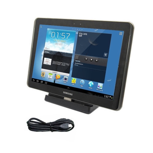 Image of Samsung Galaxy Tab 2 7.0 8.9 10.1 Soporte De Pod De Carga + Cable USB Para Note 10.1 N8000 N8010 #1