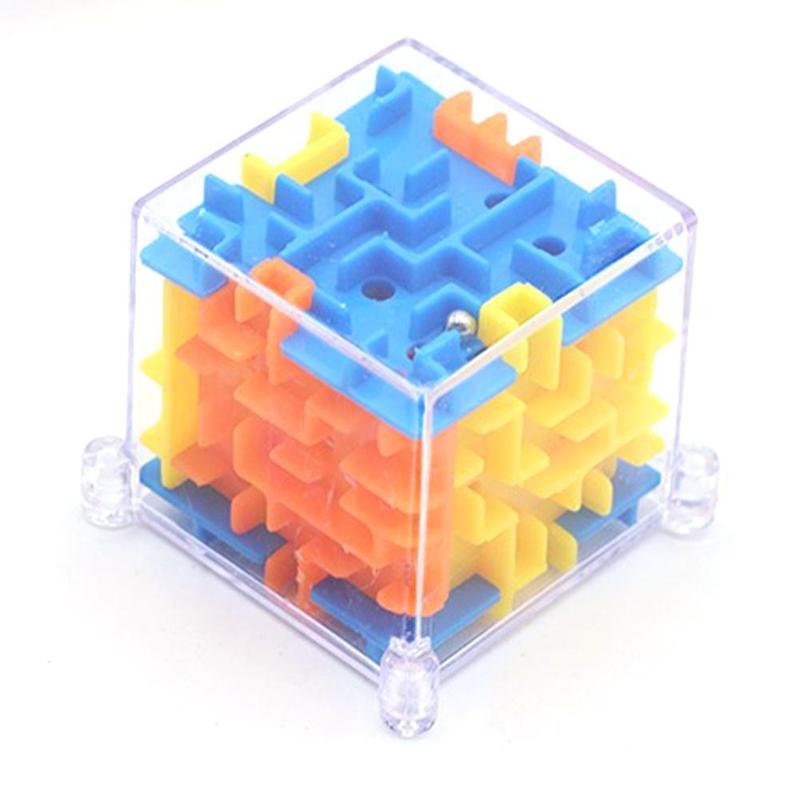 Laberinto 3D Cubo Mágico Rompecabezas de seis lados Rolling Ball Juego Juguete Educativo Niños ✨ 