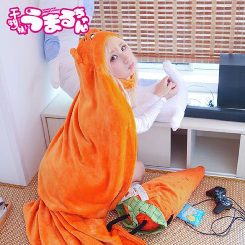 Franela De Alta Calidad Himouto ! Umaru-Chan Capa Anime Cosplay Disfraz Doma Con Capucha Manta Suave #7