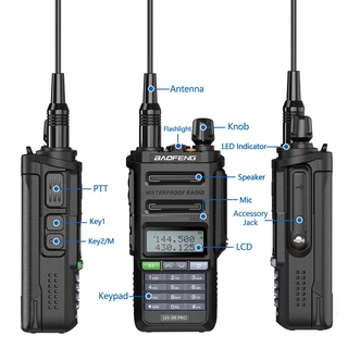 Image of thu nhỏ Baofeng UV-9R Pro Impermeable IP68 Walkie Talkie High Power CB Ham UHF VHF Largo Alcance Plus Radio Bidireccional #4