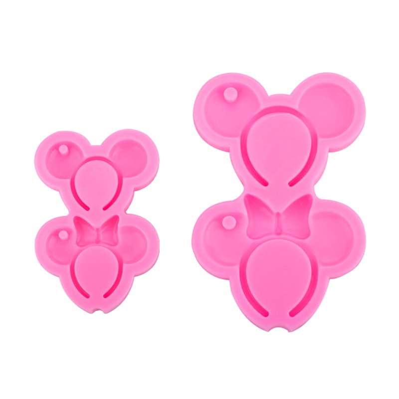 ME Moldes De Resina Epoxi Orejas De Mickey Llavero Fundición Para Bricolaje Regalos Hechos A Mano