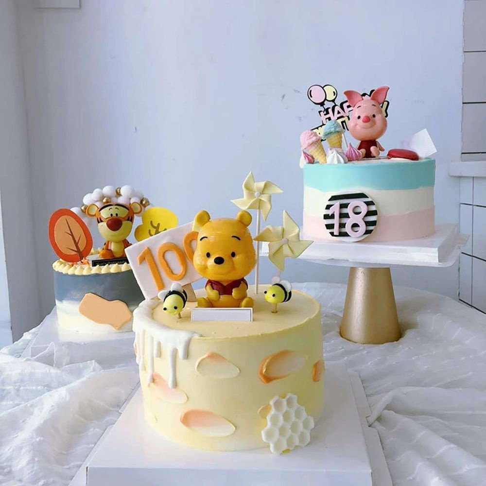 Aflalo Ninos Cumpleanos Winnie El Pooh Para Piglet Cerdo Tigger Mickey Mouse Figuras Juguetes Regalos De Navidad Decoracion Munecas Del Hogar De Dibujos Animados Pastel Topper De Accion Shopee Colombia