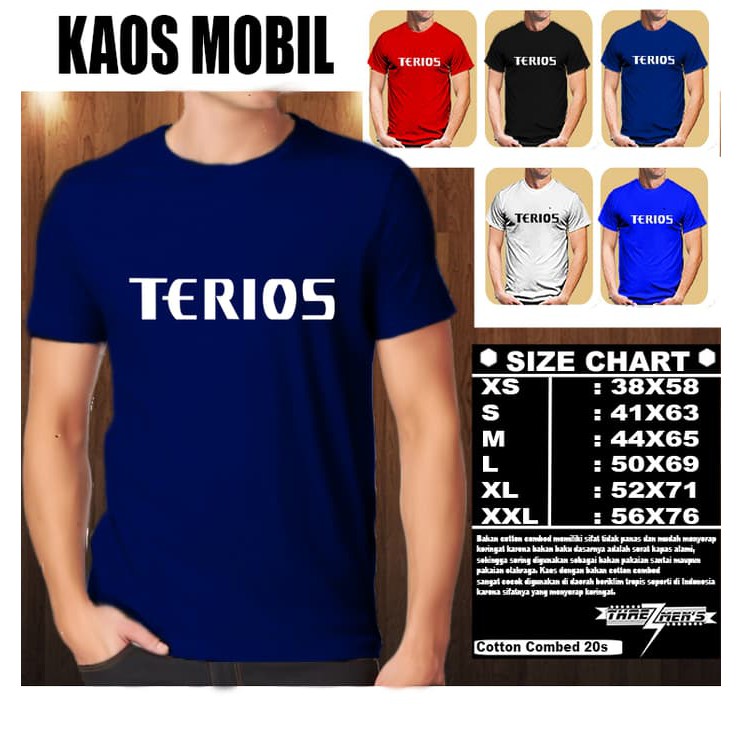 Automotriz camiseta ropa ropa Daihatsu TERIOS FONT  | Shopee  Colombia