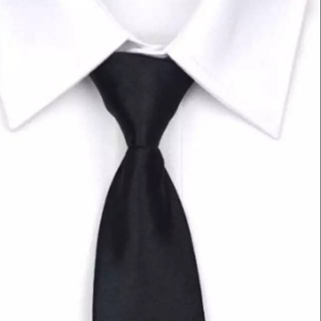 Corbata negra lisa, corbata de entrenamiento, corbata escolar, corbata OSPEK | Shopee Colombia
