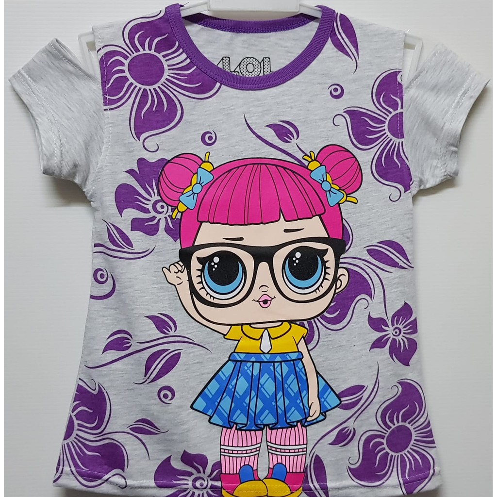 LOL SURPRISE Rka - KCe camiseta Sabrina niño personaje LOL sorpresa Batik Abu #6