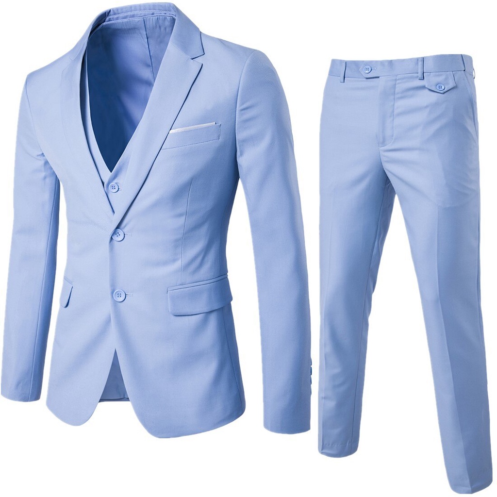 Ropa Trajes y blazers Traje de 3 Piezas para Hombre Trajes para Hombres 2  Botón Elegantes Vestir Blazer Chalecos y Pantalones  