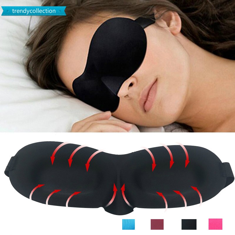 asdomo viaje 3d máscara de ojo dormir suave acolchado para Shade Resto relajarse dormir venda 