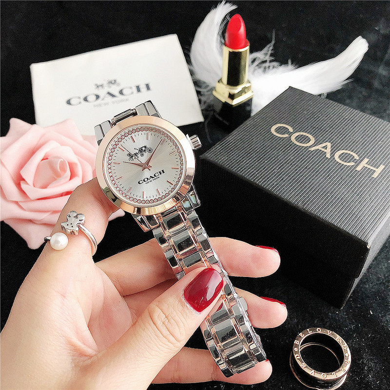Coach WatchDelancey Reloj casual de acero inoxidable Reloj para mujer Jam  Tangan Wanita | Shopee Colombia