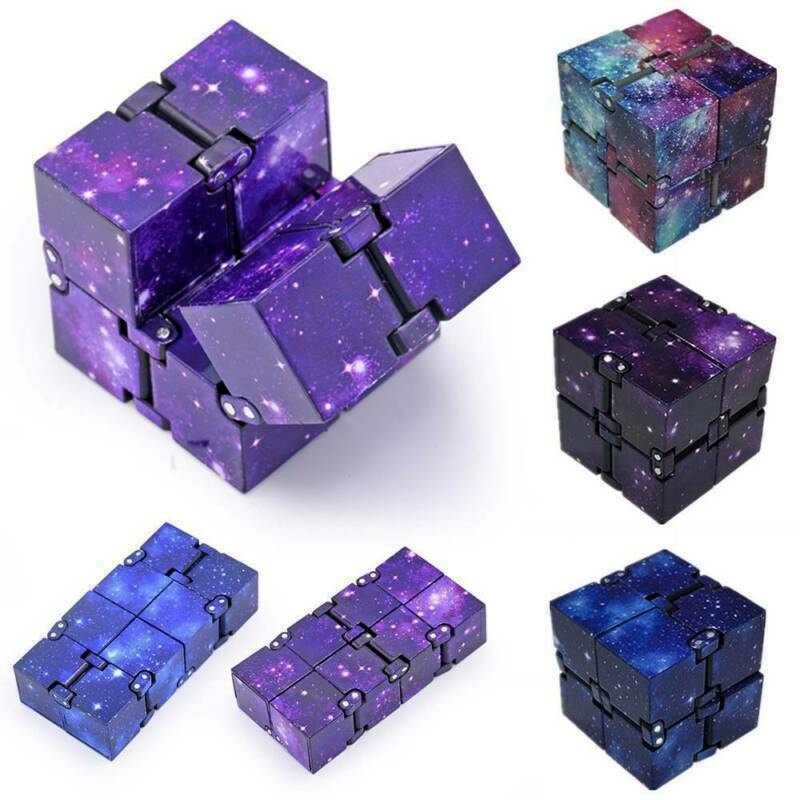 Intranquilo Cubo Infinity Cubo estrés del Socorro Autismo Sensorial Juguete para Niños Y Adultos 