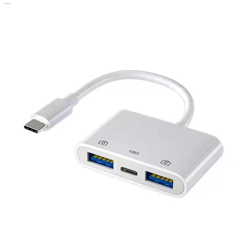 Image of TypeC A USB OTG Adaptador 3 En 1 USB3.0 Hembra Tipo C Cable Para Android Smartphone Conectar La Impresora Pendrive Cámara Ratón Teclado #1