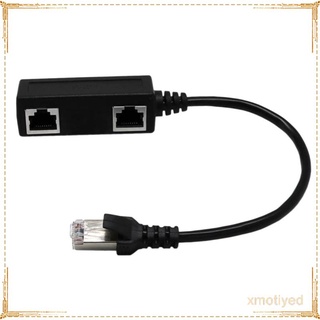 Image of thu nhỏ 1 a 2 puertos Ethernet Switch RJ45 Y Splitter Adaptador Cable para CAT 5/6 LAN #3