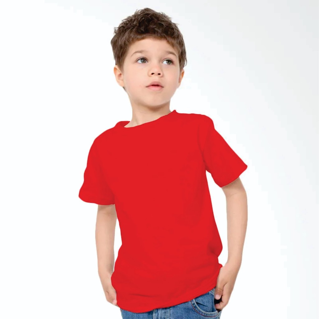 lisa para niños Chili SOLID manga corta peinado camiseta niños edad - PLS | Shopee