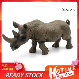 24 Horas Para Entregar goodsMx_African Wildlife Juguete Para Niños Rinoceronte Con Modelo De Animal Display 8QXH #2