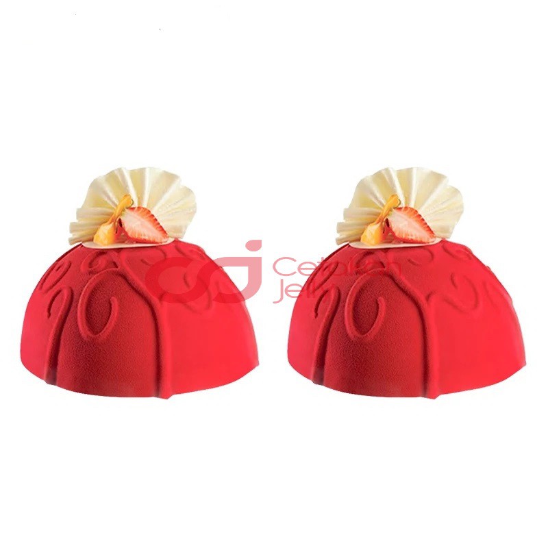 Molde de silicona Cj para tartas de domo de vid grande, gelatina para pudín, herramienta de hornear, Color aleatorio #1