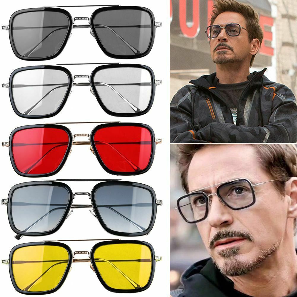 [28 Colores] Lentes De Iron Man Tony Stark A La Izquierda Spider-Lejos De Casa Edith Gafas De Sol Hombres #1