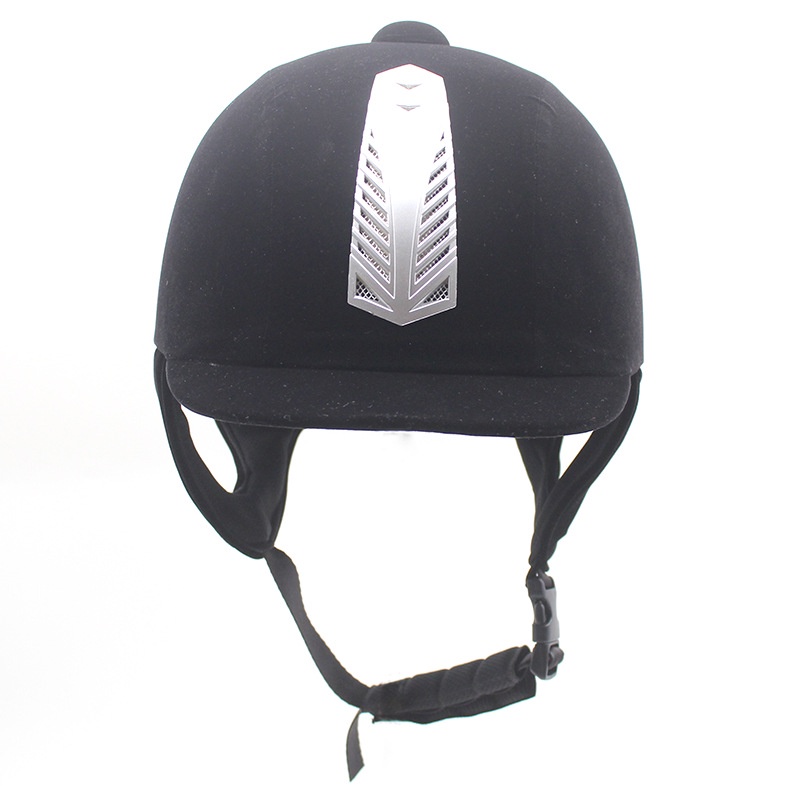 Image of Casco Ecuestre De Terciopelo Caballo Sombrero De Montar Cascos Deportivos Con Certificación CE Para Hombres Mujeres Niños #3