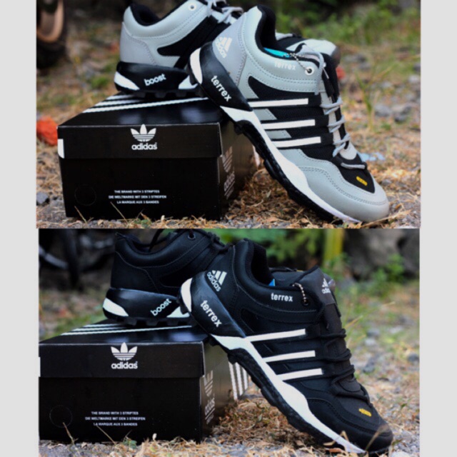Adidas terrex boost Black zapatos para / de senderismo, jogging, correr / adidas terrex | Shopee Colombia