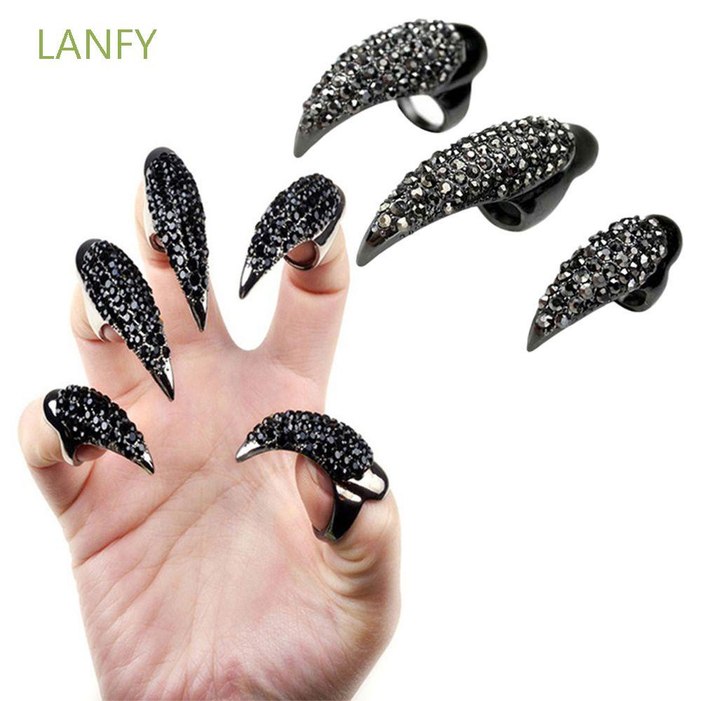 LANFY Gótico 1 Pieza Nueva Marca Joyería Cool Rock Dedo Uñas Águila Garra  Gancho Anillo | Shopee Colombia