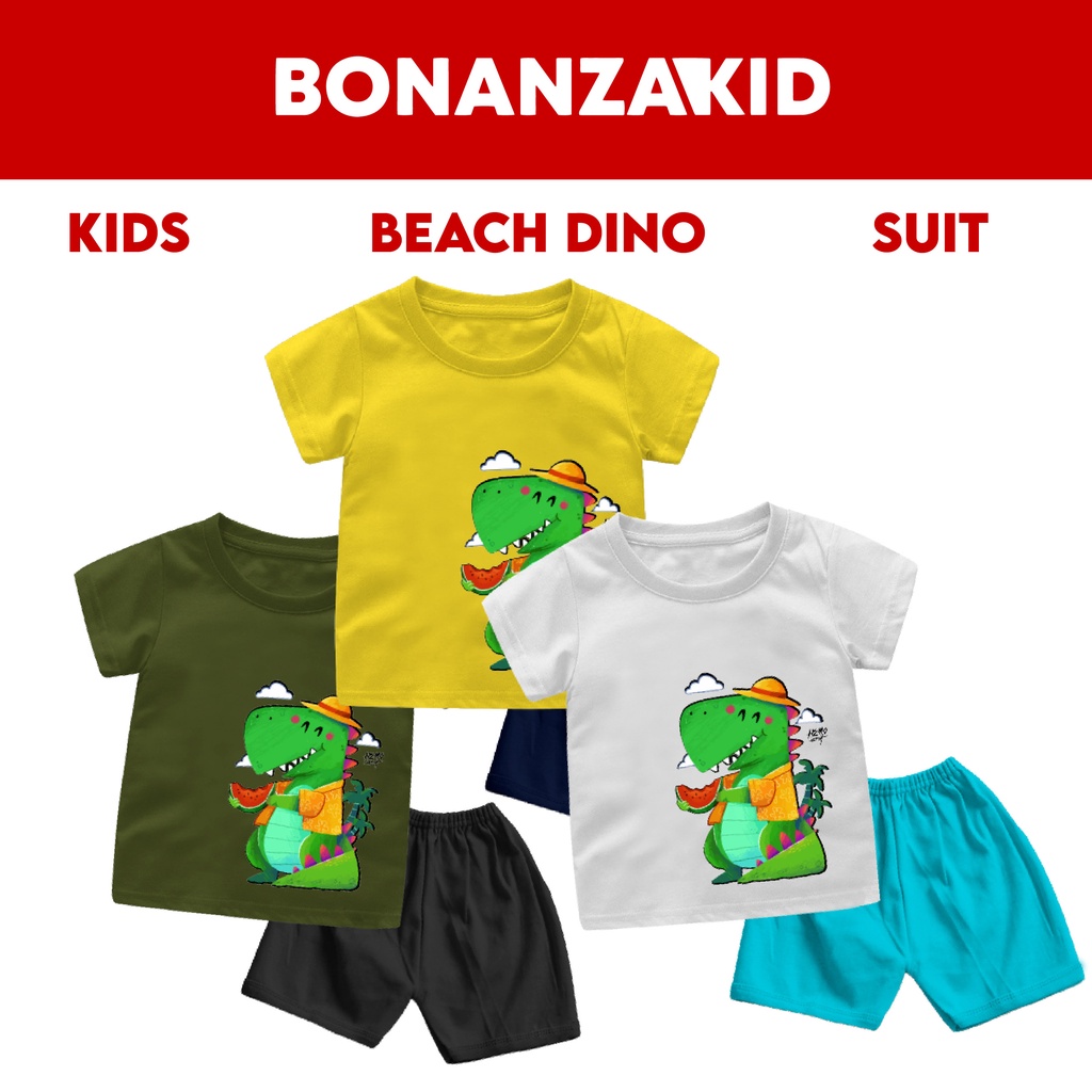 Beach Dino Edition trajes para bebés y niños durante 6 meses - 8 años  algodón peinado 30s | Shopee Colombia