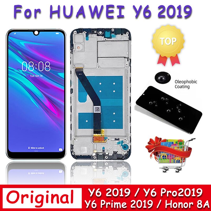 Original Y6 2019 LCD Para Huawei Y6 Pro MRD-LX1F LX1 LX3 LX1N Pantalla  Táctil Digitalizador De Piezas Para Honor 8A | Shopee Colombia